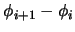 $ \phi_{i+1}-\phi_{i}$