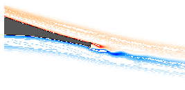 \includegraphics[width=0.48\textwidth,clip]{vort_flap05_al2_b.eps}