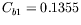 $ C_{b1}=0.1355$