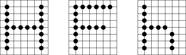 \begin{figure}\begin{center}
\begin{picture}(140,45)
\multiput(0,0)(5,0){8}{\lin...
...3}}
\multiput(110,20)(5,0){3}{\circle*{3}}
\end{picture}\end{center}\end{figure}