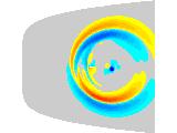 Vortex-airfoil interaction (midfield)