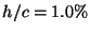 $h/c=1.0\%$