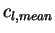 $c_{l,mean}$