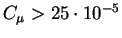 $C_{\mu}>25 \cdot 10^{-5}$
